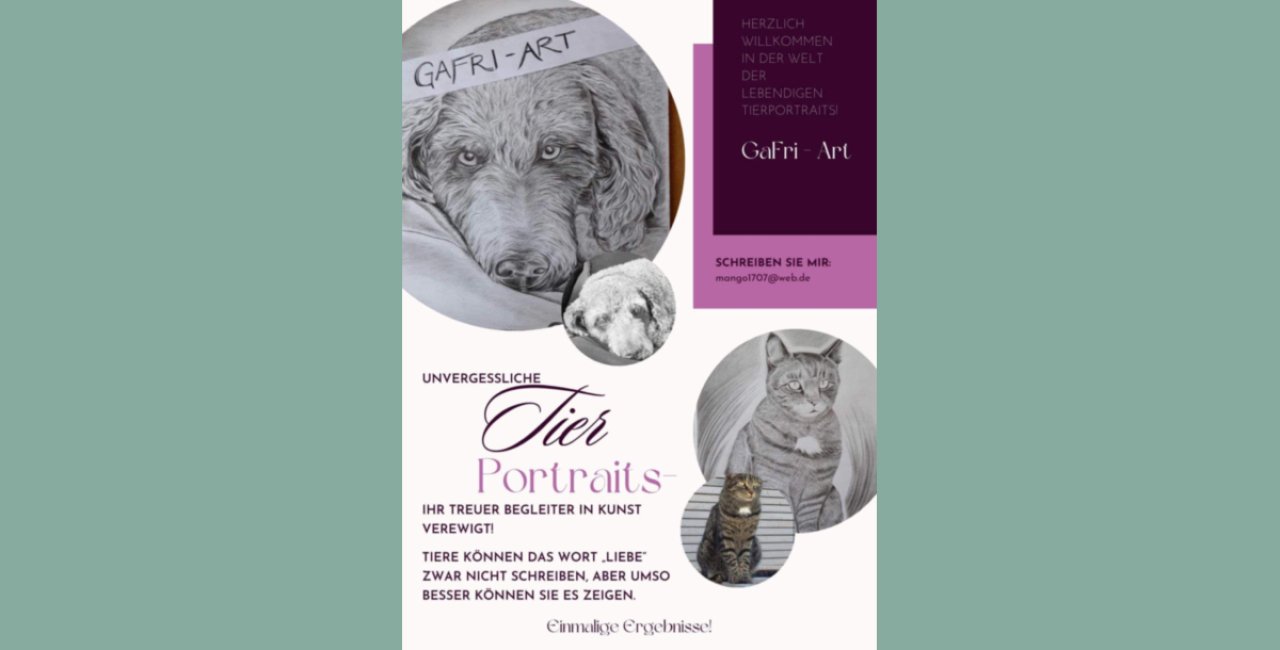 Individuelle Tierportraits von Gabriele Fricker